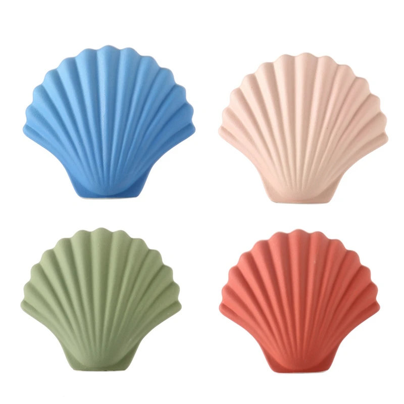 

Nordic Art Shell Vase Ceramic Flower Pot Ornaments Desktop Flower Vase Decorative Ornaments Potted Plants Home Decor