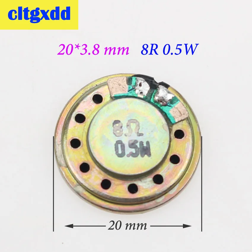 20mm Cltgxdd 8 Ом 0,5 Вт громкоговоритель Магнитный динамик 15 20 23 26 28 32 36 40 50 мм Диаметр 8R 0,5 Вт громкоговоритель звуковой проигрыватель - Цвет: 20mm