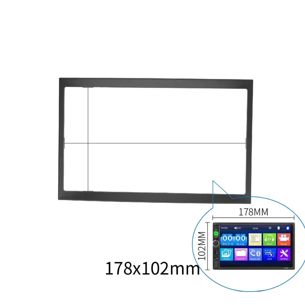 

2-диночное радио Fascia для Citroen C2 C3 Jumpy Peugeot 207 307 Expert Fiat Scudo Renault Trafic Opel Vivaro Dash Kit Рамка Панель