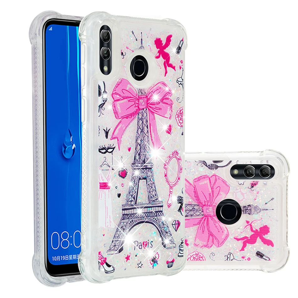Блестящий Жидкий чехол с блестками для huawei Honor 10 Lite mate 20 Pro P30 Pro P20 P10 P9 P8 Lite P Smart Quicksand чехлы