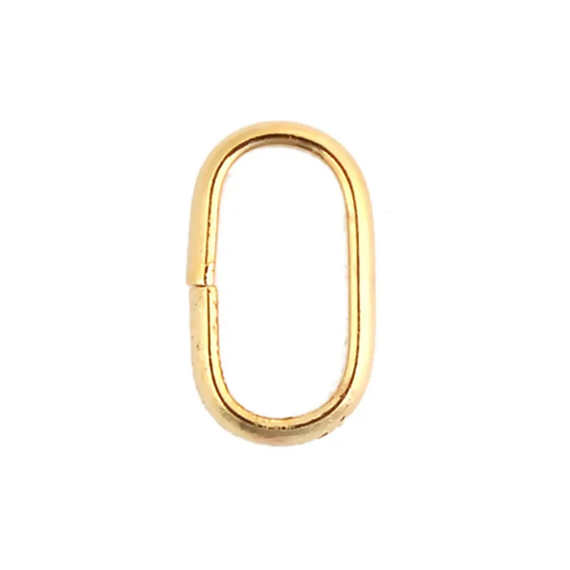 

DoreenBeads модные открытые кольца из нержавеющей стали, фурнитура для ювелирных изделий овального золотого цвета, Подвески для поделок, 12 мм x 7 м...