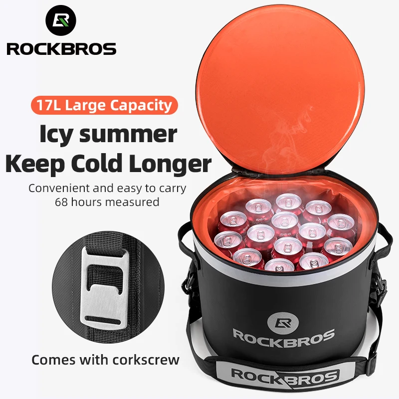 

Сумка для ланча ROCKBROS герметичная, большая, для мужчин и женщин, с охлаждением, для пикника, барбекю, кемпинга, 17 л