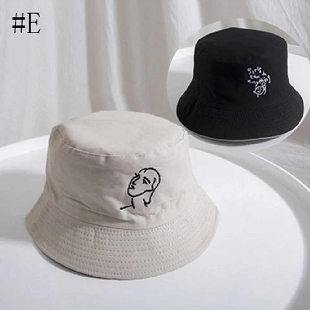 Двусторонняя ведро шапка женские шапки на плоской подошве пляжные шляпы