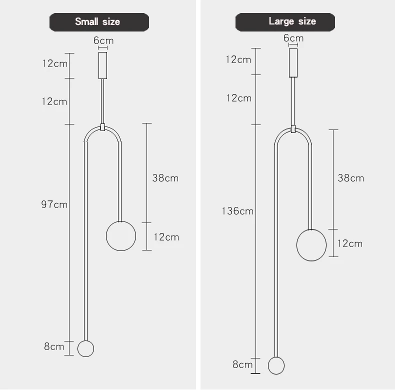 

Nordic simple modern minimalist geometric line lamps wall corner bedroom bedside chandelier Danish fishline GOLD CHANDELIER