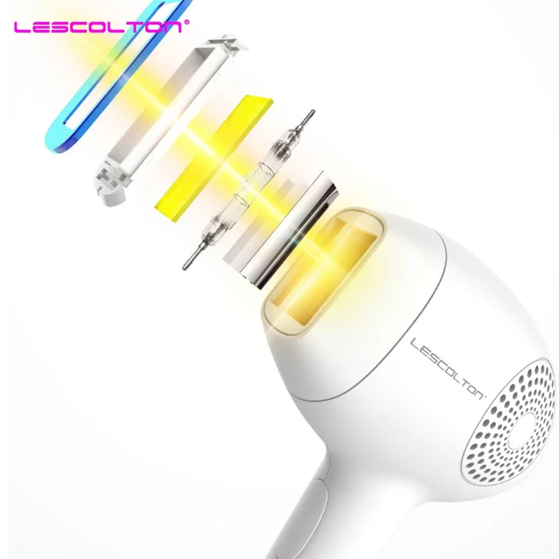 Лазерный эпилятор Lescolton ICE COOL 3 в 1 устройство для перманентного удаления волос с