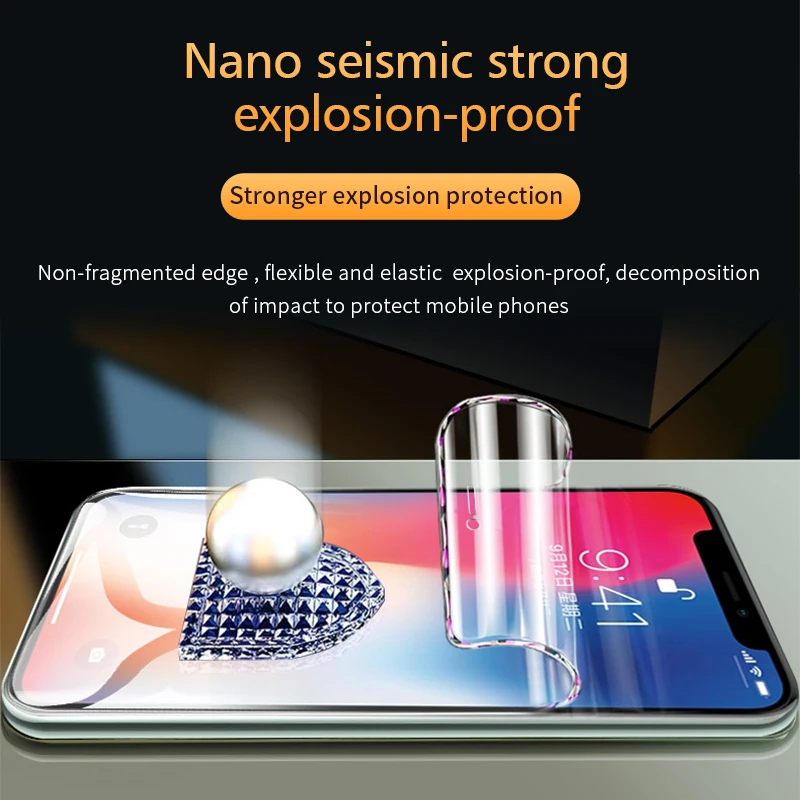 Мягкая Гидрогелевая пленка с полным покрытием для iPhone 11 Pro Max 8 7 6 6s Plus Защита