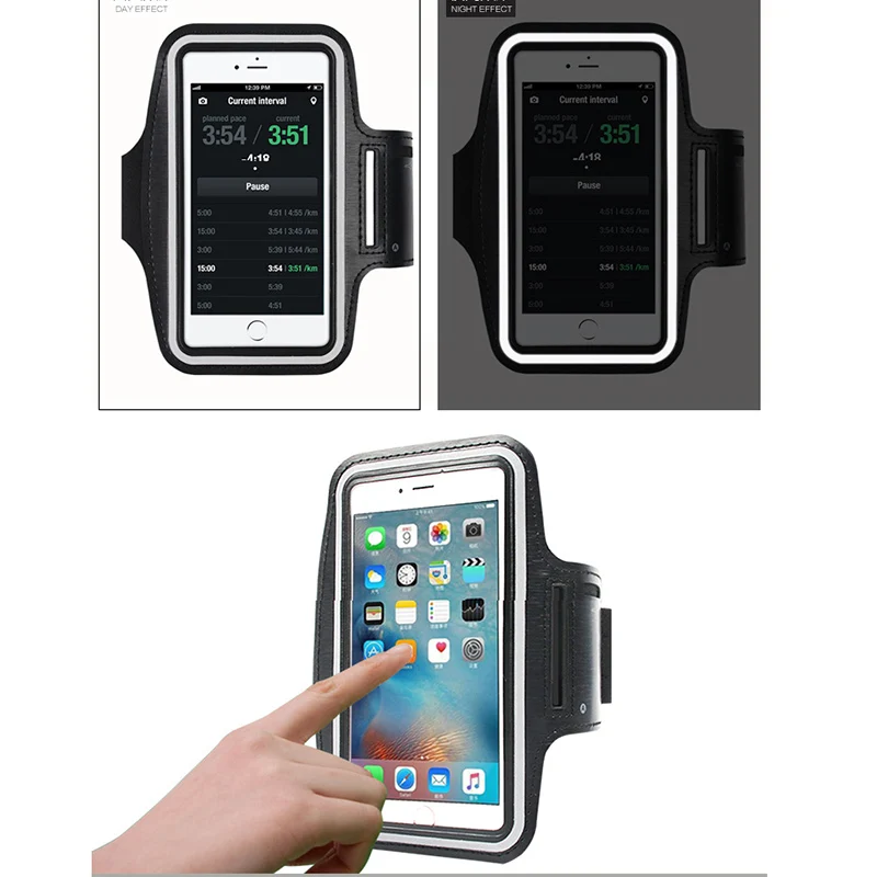 Чехол повязка для телефона спорта на открытом воздухе Iphone 11 Pro Max X XR XS 5S SE 6 6S 7 8 Plus