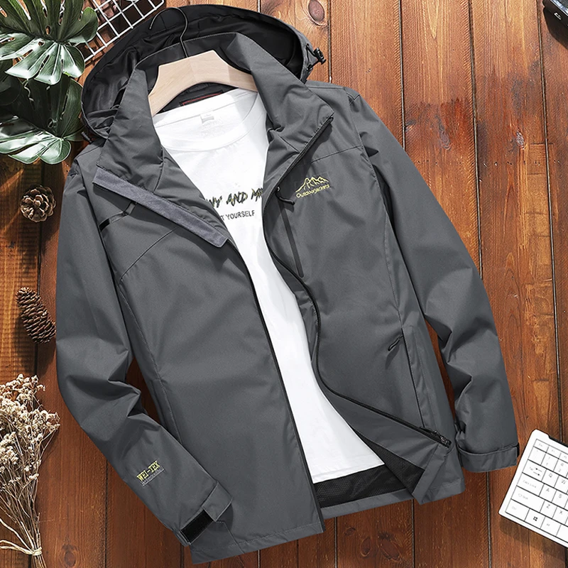 

Куртка-бомбер HYHY Мужская в стиле оверсайз, тактическая уличная одежда из мягкого материала, водонепроницаемая ветрозащитная верхняя одежд...