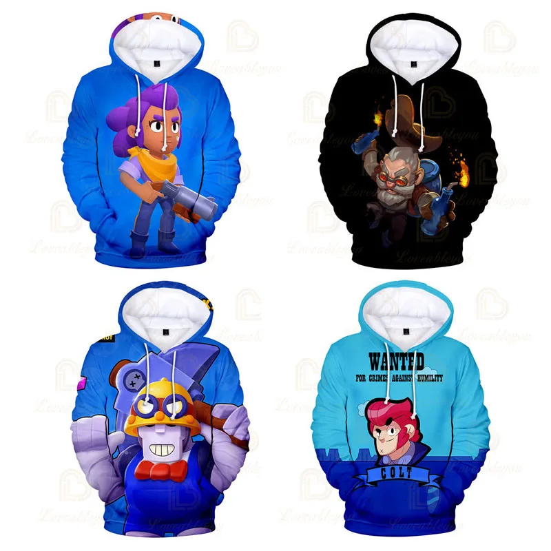 

3 To 14 Years Kids Boys Girls 3D MAX NITA Game Star Cartoon Heroes Hoodie Cartoon Shooting Hoodie Kids Birthday Gift