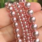 Круглые бусины из гематита, 15 дюймов, 3, 4, 5, 6, 10 мм