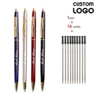 11 шт.компл. индивидуальные стандартные простые деловые ручки, школьные и студенческие подарки, офисные канцелярские принадлежности, оптовая продажа