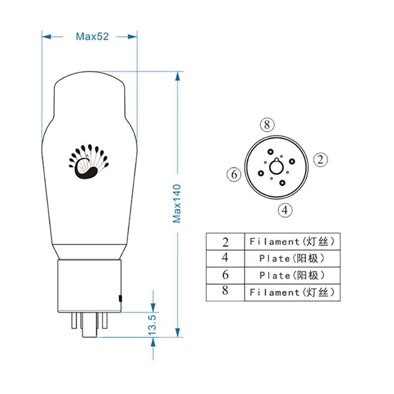 Вакуумная трубка PSVANE WE274B замена 5U4G 5AR4 274B для усилителя HIFI diy 1 шт.|Аксессуары