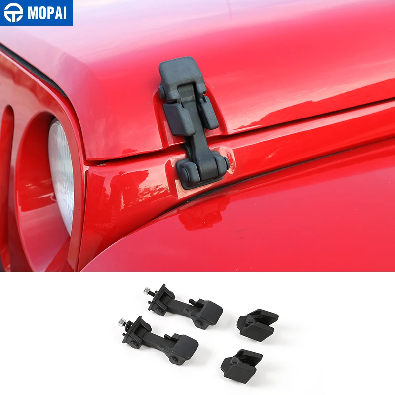 Крышка двигателя MOPAI для Jeep Wrangler JK JL 2007-2018 крышка защелки капота автомобиля 2019