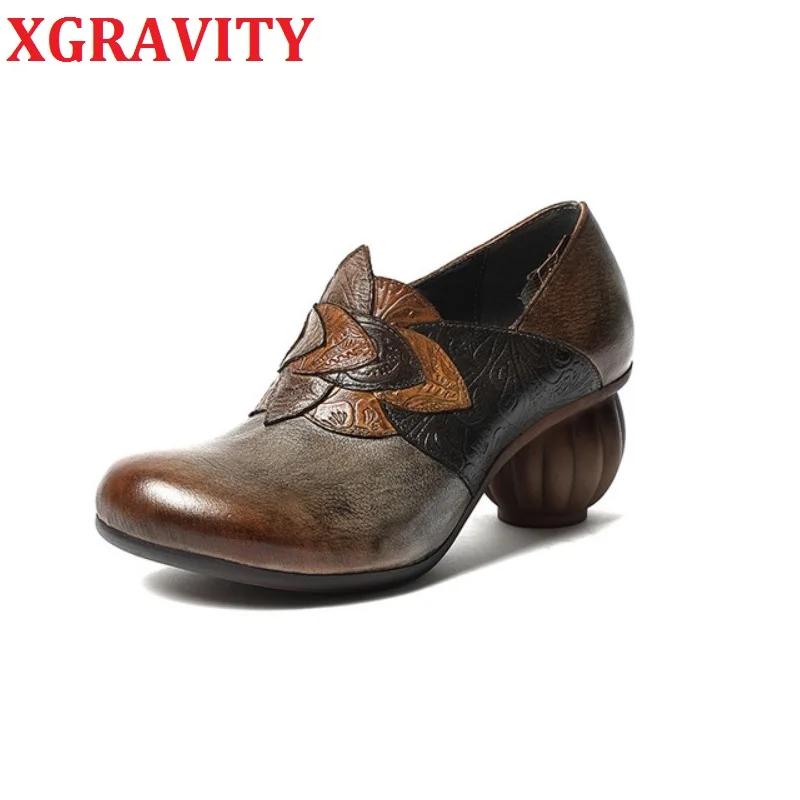 

XGRAVITY S063 New Fashion Shoes Mix Color All Matched Ladies Boots Fashion High Heel Pumps Winter Women Boots Female Shoes Girls
