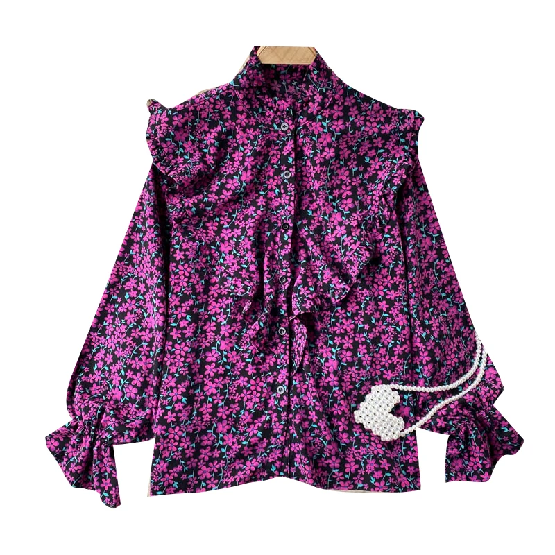 

Spring dress Korean version shirt women's sense of design