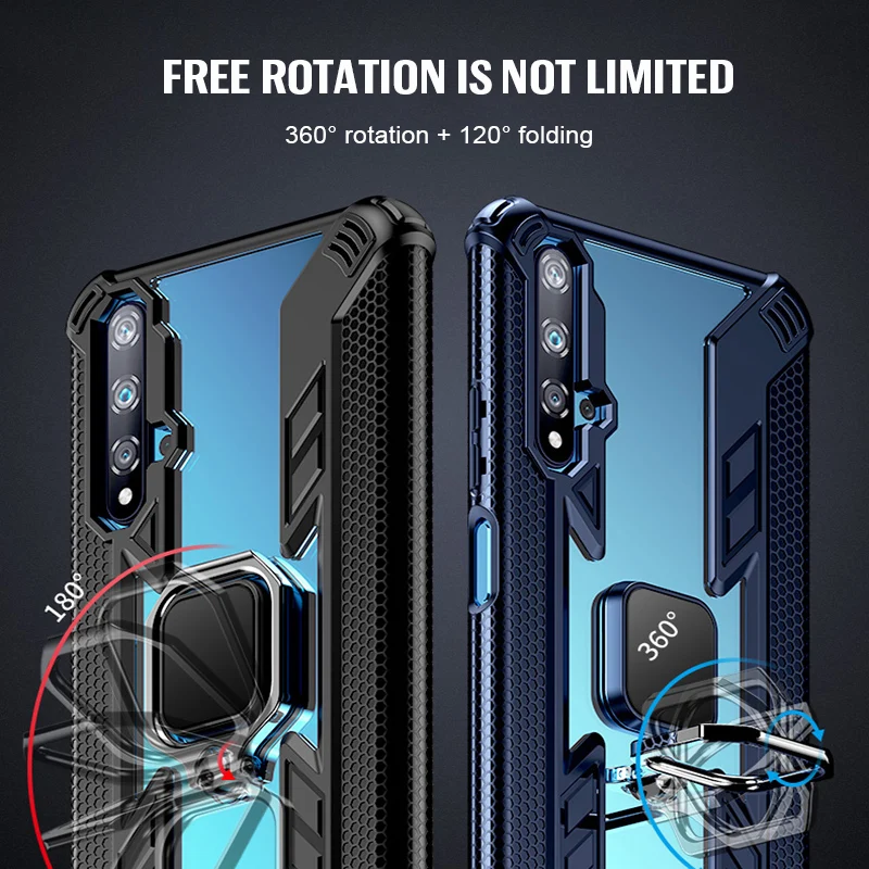 Чехол подставка для телефона Huawei Honor 20 Pro противоударный защитный чехол задняя