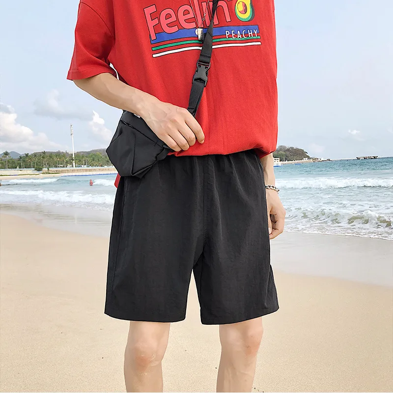 Новинка лета 2021 шорты в гонконгском стиле нейтральные пятиконечные мужские