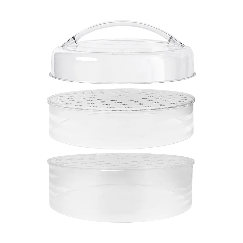 

Fresh-keeping Food Cover Multilayer Stackable Leftovers Storage Box Household Table Vegetable Dust Insulation Lid Kitchen Tool