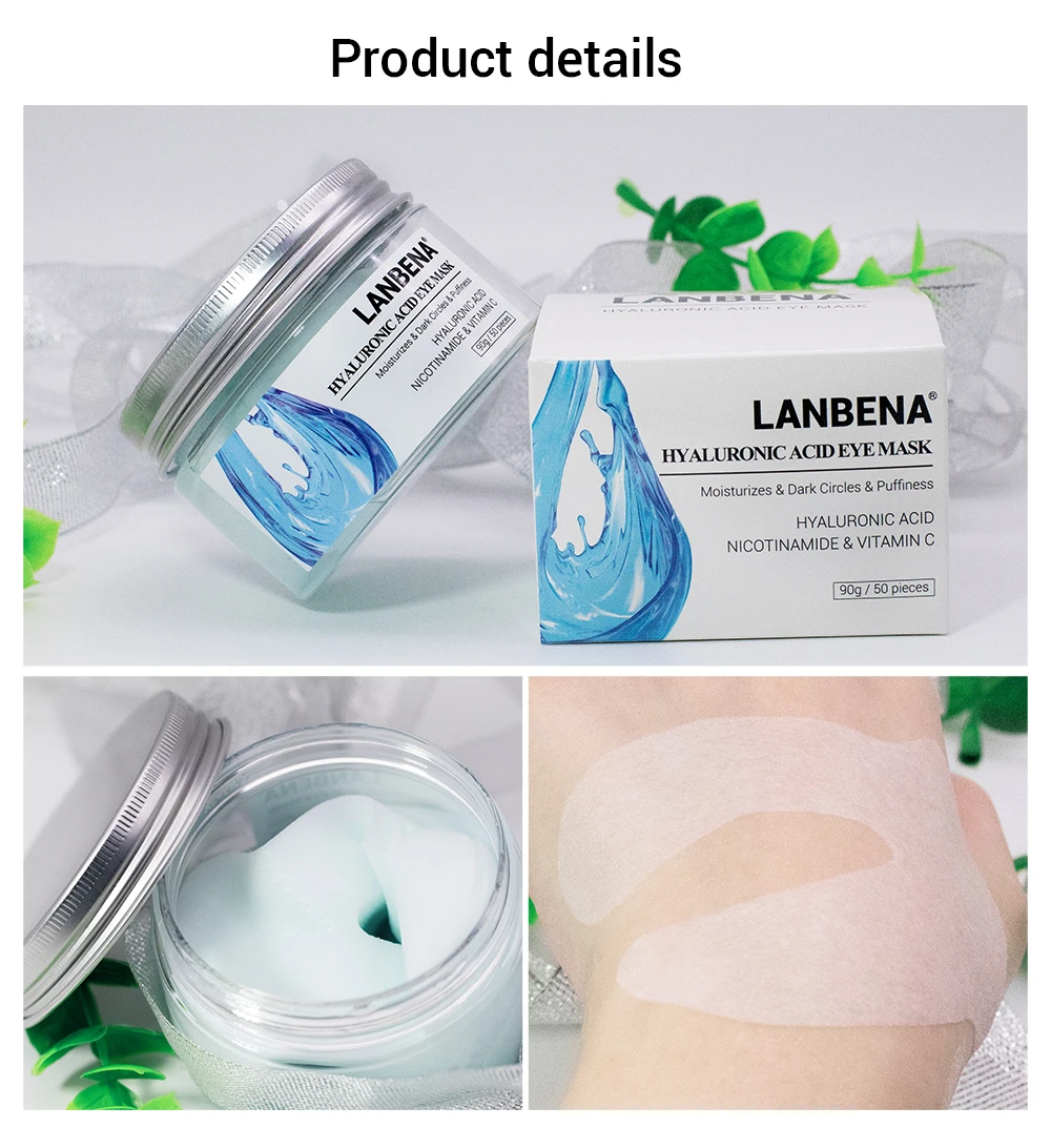 LANBENA с маска для глаз гиалуроновой кислотой подушечки против уменьшает! Убирает