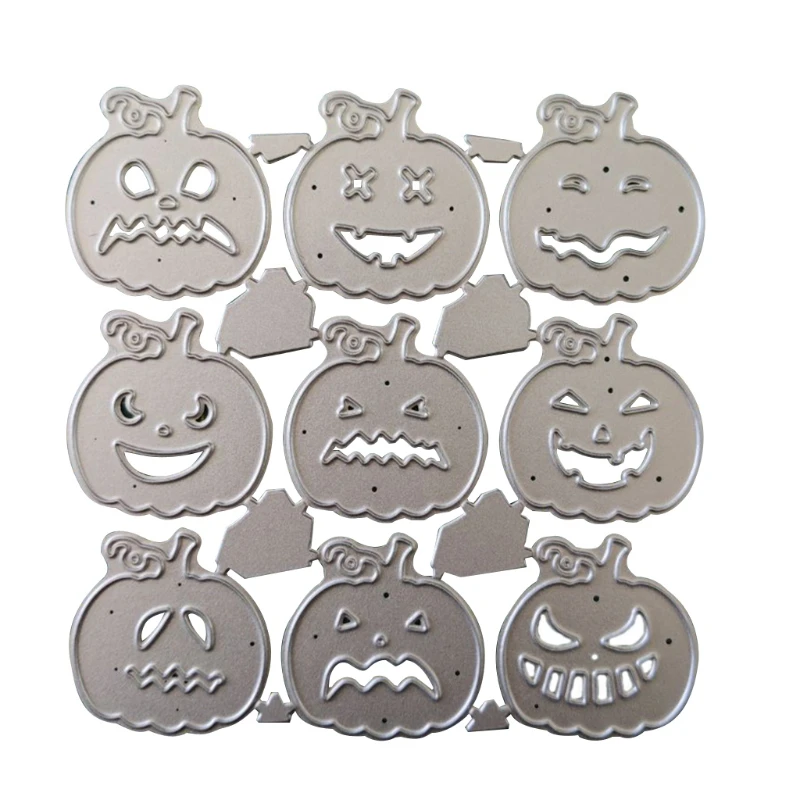 

Хэллоуин Тыква металлический Трафаретный вырубной штамп Трафаретный Скрапбукинг Сделай Сам штамп для альбомов Бумага карты тиснение укра...