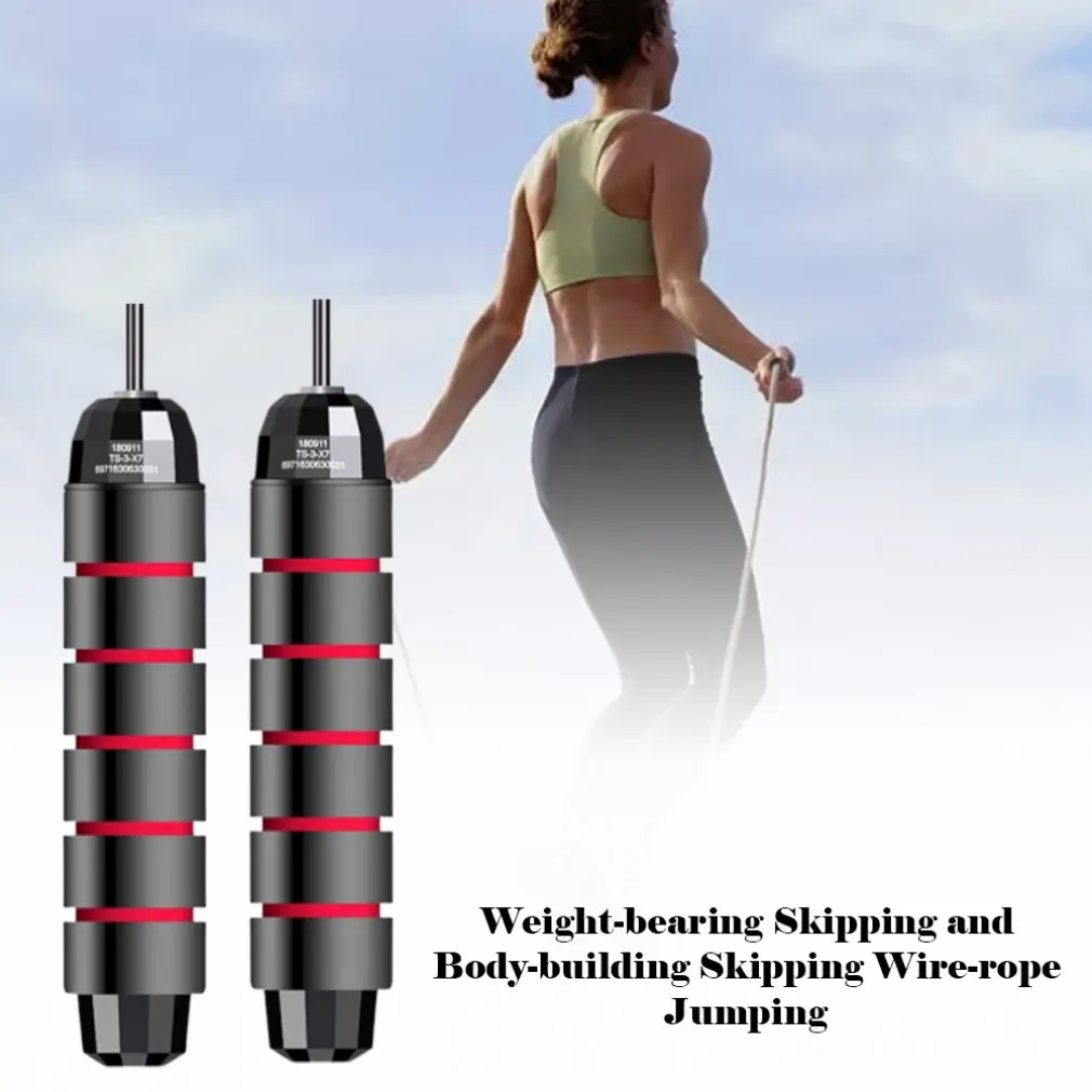 

Weight-Bearing Jump Rope Fitness Jump Rope Wire Rope Weight Loss Equipment Without Winding With Ball Bearing Fast Jump Rope
