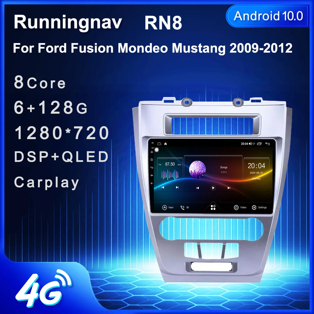 Runningnav для Ford Fusion Mondeo Mustang 2009-2012 Android автомобильное радио мультимедийный