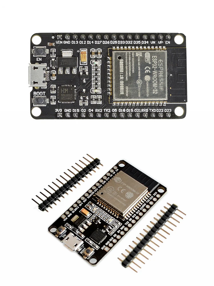 

Беспроводная плата разработки ESP32 ESP-WROOM-32 CH9102X с поддержкой Wi-Fi и Bluetooth, микро-USB, два ядра