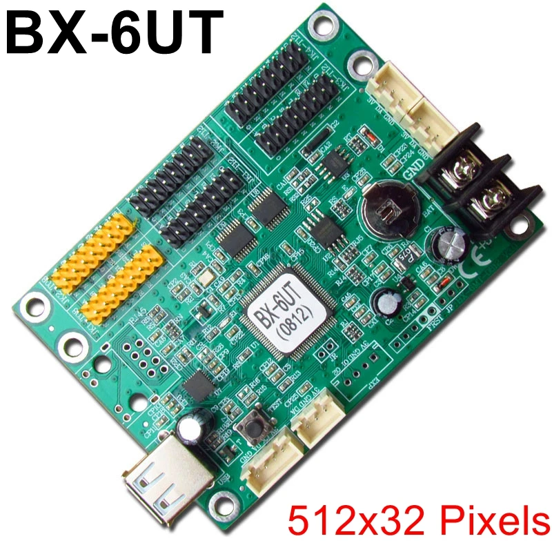 BX 6UT USB Led Управление карты 512x32 пикселей асинхронный Беспроводной монохромный
