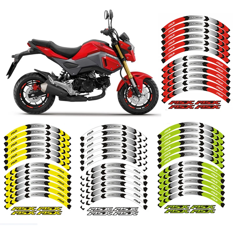 

RIM WHEEL STRIPES DECALS TAPE STICKERS For HONDA MSX125 SF MSX 125 Grom 2013-2021