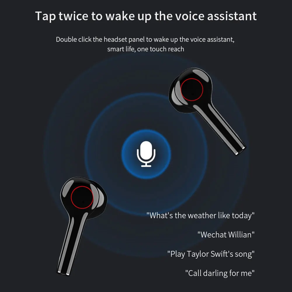 Беспроводная bluetooth гарнитура L31 бинауральная 5 0 для iphone 6 7 11 портативный телефон с