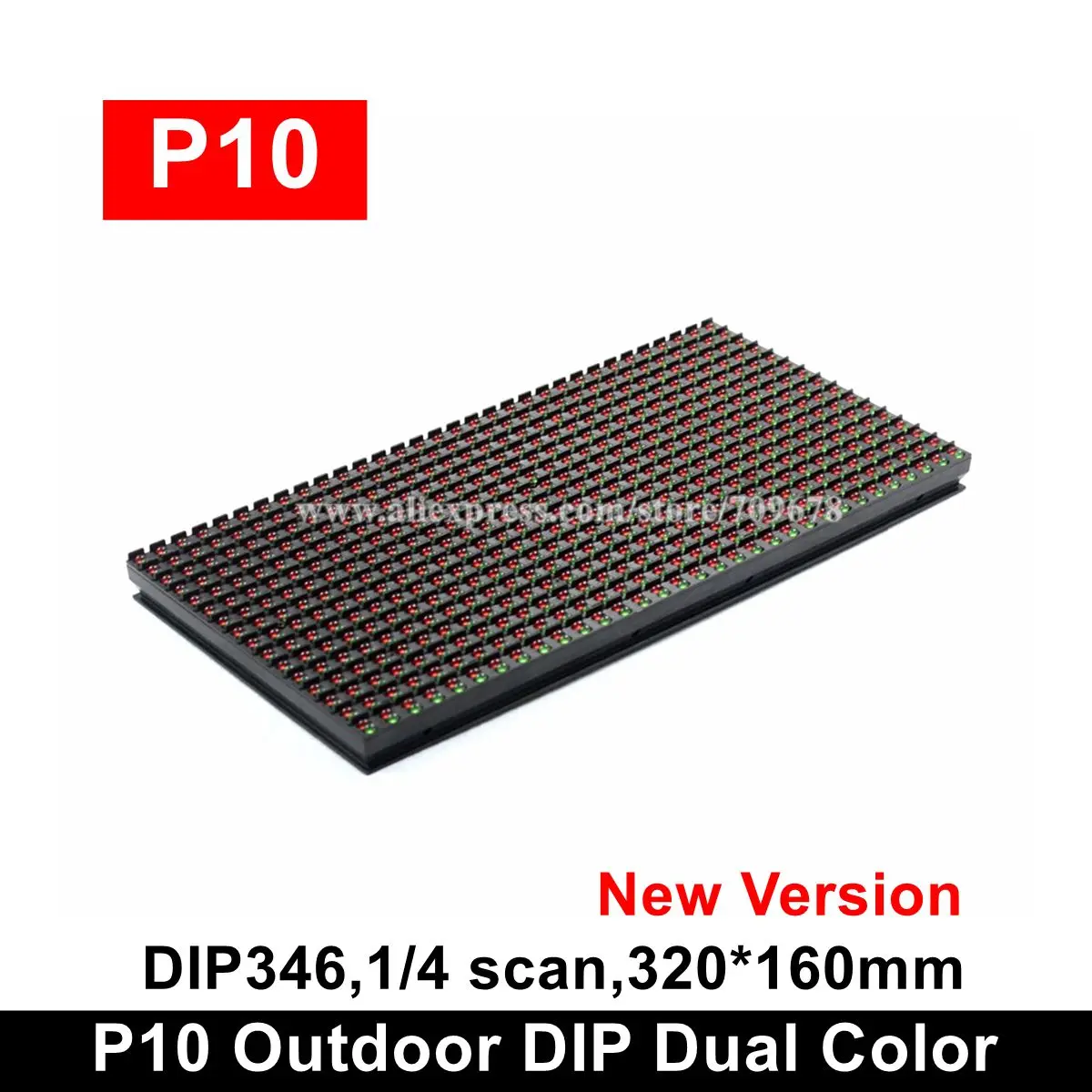 Горячая Распродажа P10 RG DIP Внешний двухцветный СВЕТОДИОДНЫЙ дисплей 320x160 мм