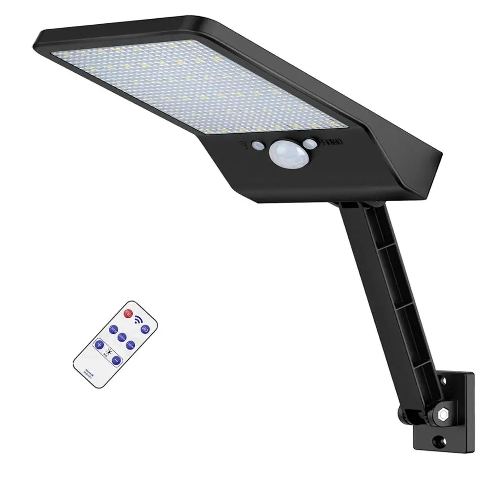 48 LED 800 лм Солнечная лампа Открытый датчик движения Высокоэффективная панель IP66 Luz