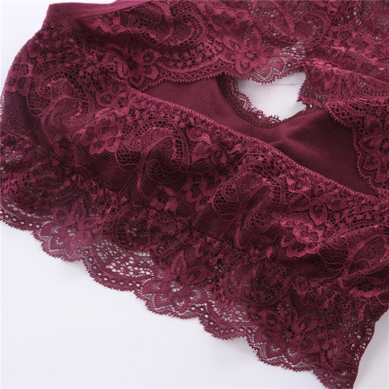 

Sexy Lace Bra Underwear Ladies Women Push Up Bralette Soft Seamless Wireless Lingerie Comfort Breathable Bras