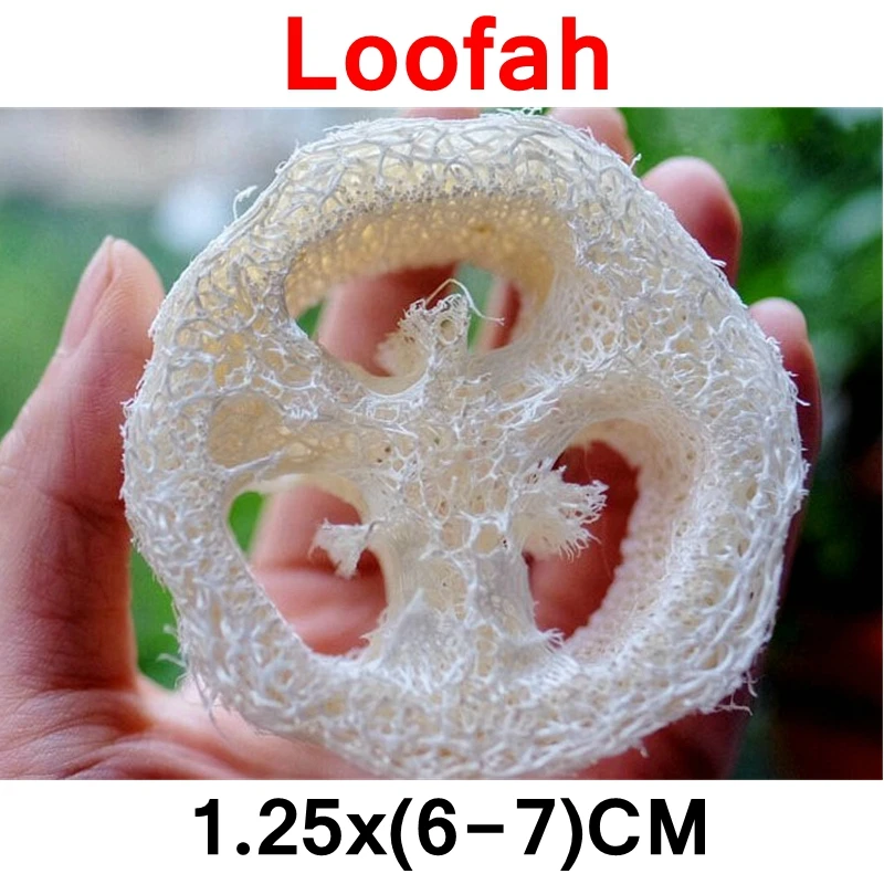 100pcs/lot 6-7CM large size Natural Loofah Luffa sponge DIY customize cleanner soap tools dish,,sponge scrubber,facial
