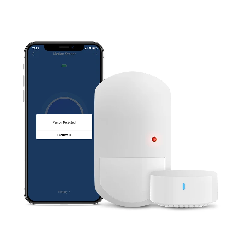 

Broadlink Wireless S3 PIR Motion Sensor Alarm System Smart Home Security Work With Alexa Google Assistant Via S3 Hub