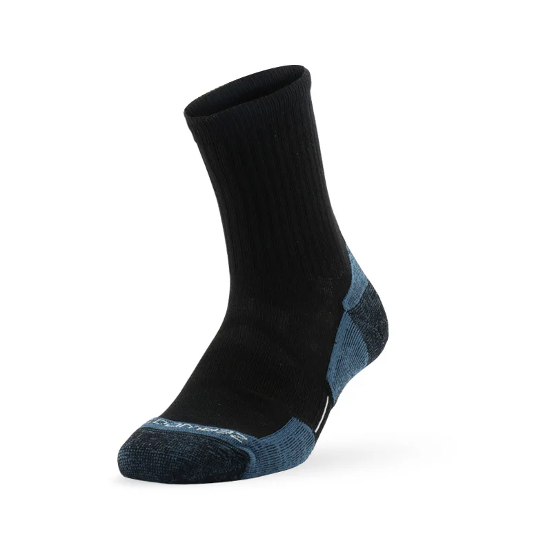 1 pair black blue Носки для бега, ZEALWOOD унисекс, антибактериальная влага, впитывающая подушка, походные носки, носки для мужчин, женские носки, 1/3 пар - Цвет: 1 pair black blue