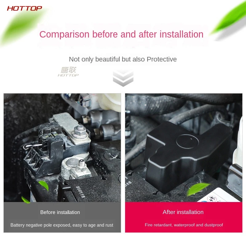 ABS огнестойкий аккумулятор отрицательный защитный/пылезащитный чехол для TOYOTA RAV4