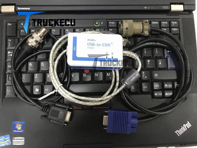 Диагностический инструмент для MTU USB-CAN V2 COMPACT IXXAT + кабель MDEC ADEC диагностический