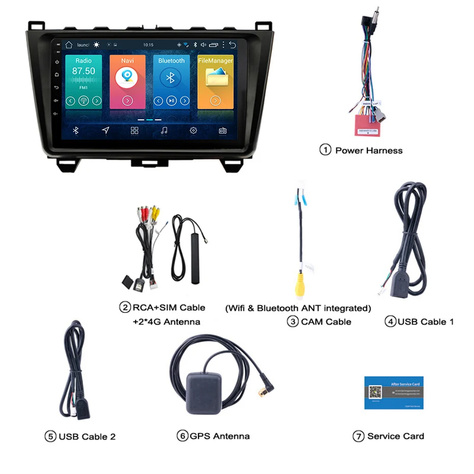 9 дюймовый 2.5D IPS закаленный HD мультитач экран Android 8 1 NAVI для MAZDA 6 2008-2015 с Bluetooth USB WIFI