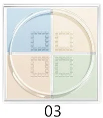 Color3 4 цвета, рассыпчатая пудра, консилер, контроль жирности, восстановление, осветление, Длительное Действие, пудра для макияжа, водостойкая Увлажняющая пудра, пуховка - Цвет: Color3