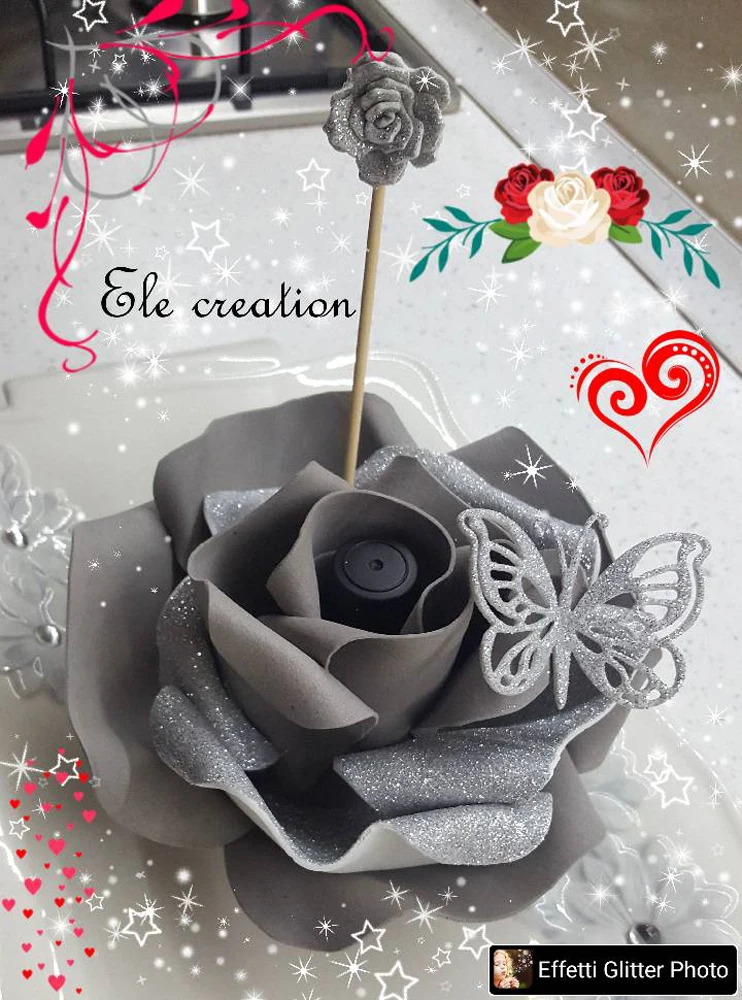 Штампованные цветы металлические розы для скрапбукинга фотоальбома |