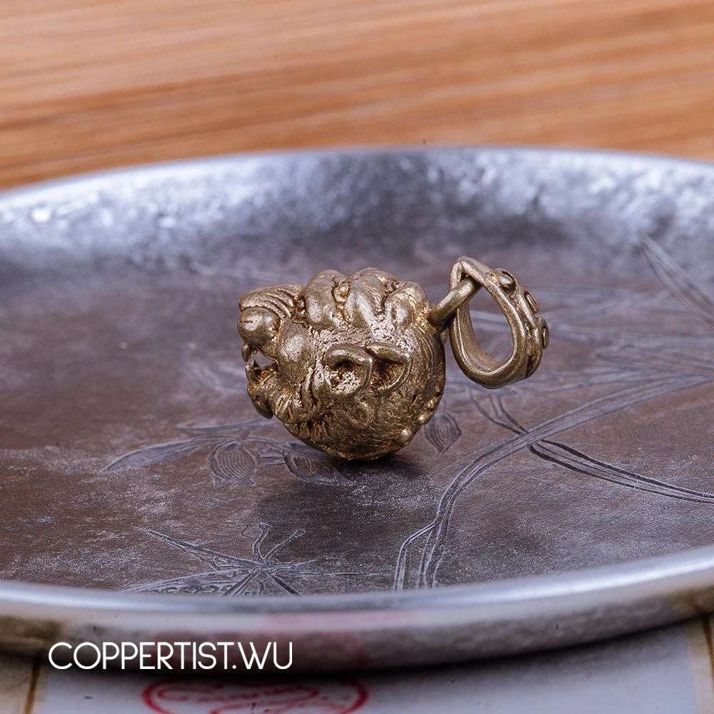 Coppertist. Wu оригинальная крутая металлическая подвеска в виде животного с головой