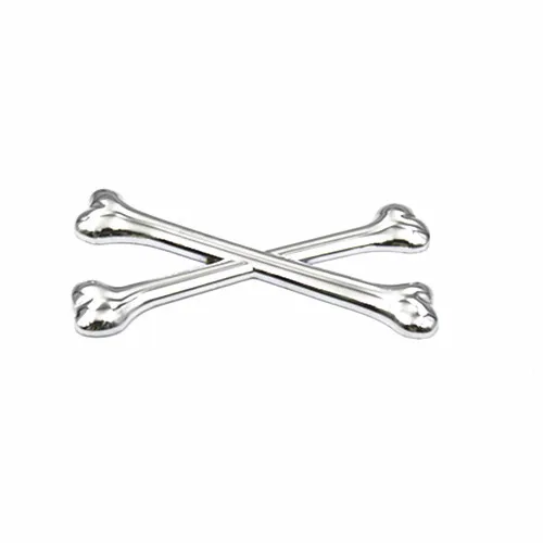 Хромированная мотоциклетная эмблема в виде черепа с логотипом металлическая