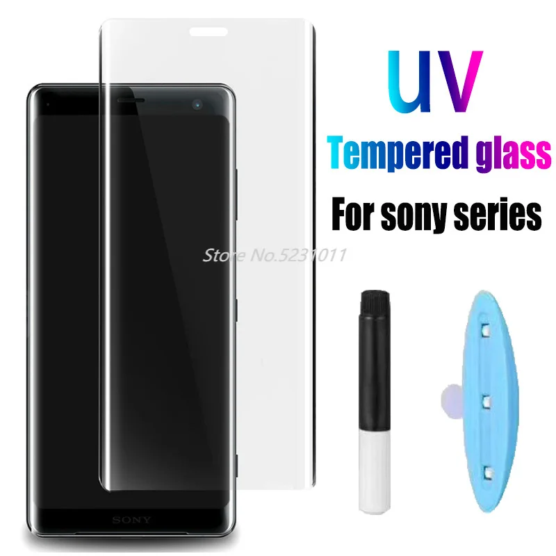 3D УФ нано жидкое закаленное защитное стекло для SONY Xperia XZ XZ1 XZ2 XZ3 Premium X10 Plus XZP полное