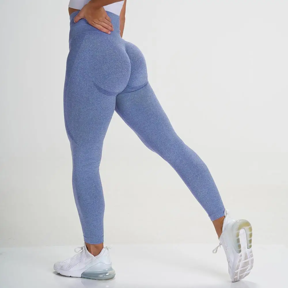 

Qickitout 10% Spandex Bubble Butt Moisture Wicking Knitted Seamless Legging Women Sexy hip GYM Pants 14 Colors