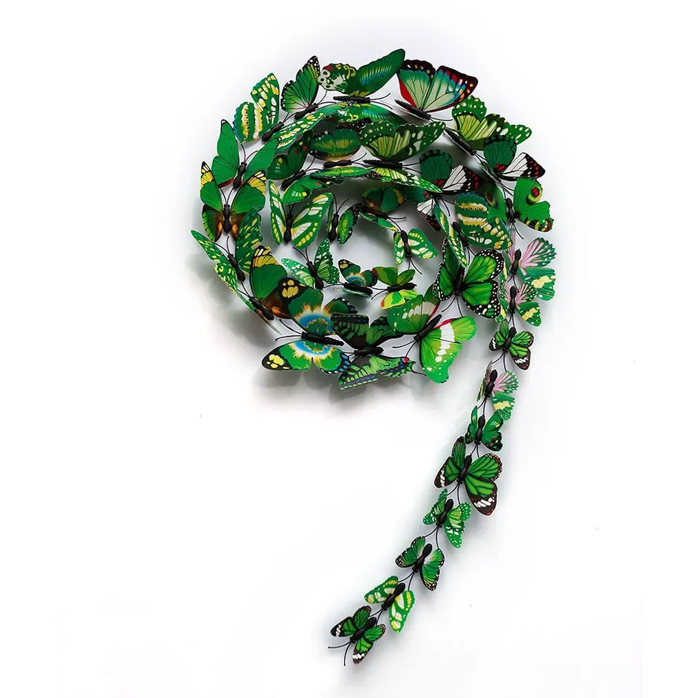 Имитация бабочка на холодильник стикер ПВХ пластик стерео магнитная наклейка