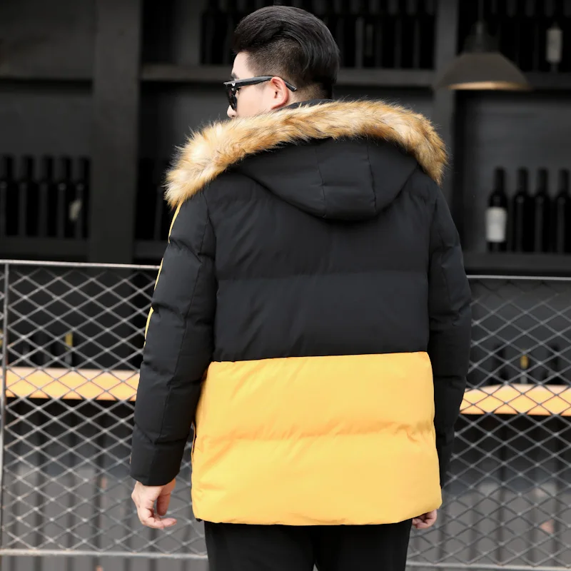 Размер 8XL 7XL 6XL парка Мужская Горячая Распродажа зимняя куртка мужская Толстая меховая верхняя одежда с капюшоном теплое пальто повседневная брендовая парка на-30 градусов