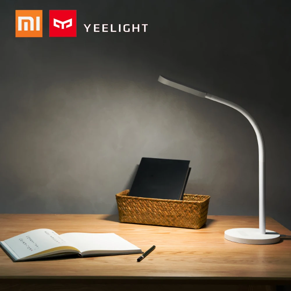 Yeelight 5 Вт 60 Светодиодный настольный светильник Сенсорное сенсорное управление 5 уровней яркость регулируемая диммируемая цветная настольная лампа для Xiaomi