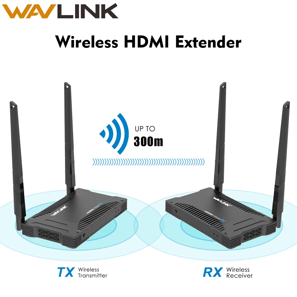 Wavlink 1000ft Беспроводная HD видео передача приемник Система 5 ГГц Full-HD 1920x1080 VGA HDMI удлинитель беспроводной VGA передатчик