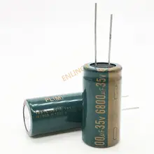 Condensador electrolítico de aluminio de baja impedancia, alta frecuencia, 35V, 6800UF, 18x35, 6800uf, 35v, 20%, 2 unids/lote